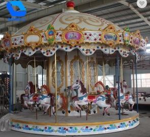 Thời trang cổ điển hội chợ, công viên giải trí sang trọng Carousel cho trẻ em
