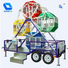 QiangLi Portable Carnival Rides 6 / 24seats Mini Ferris Wheel CE được phê duyệt