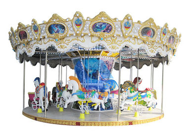 Trung Quốc Double Decker Merry Go Round 24 Seater Carousel Entertainment Park Rides nhà máy sản xuất