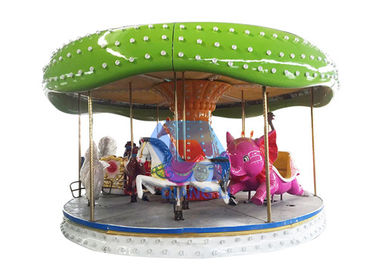 Trung Quốc Carousel 12 Seats Ride Chiều cao 4,8m Tùy chỉnh cho Công viên giải trí nhà máy sản xuất