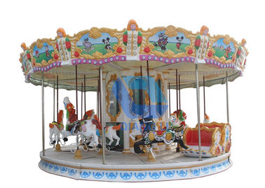 Trung Quốc Công viên giải trí 24 chỗ Carousel / Carousel Mini ngoài trời cho trẻ em chơi nhà máy sản xuất