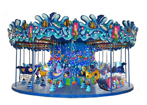 Công viên thời trang Vòng xoay vui chơi Thiết bị công viên giải trí Ocean Carousel Kiddie Ride nhà cung cấp